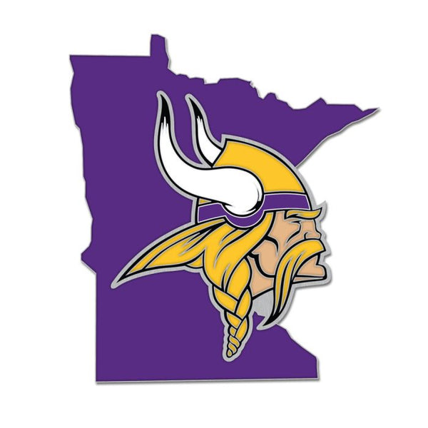 Wholesale-Minnesota Vikings state Collector Enamel Pin Jewelry Card