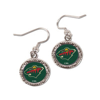 Wholesale-Minnesota Wild Earrings Jewelry Carded Round