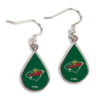 Wholesale-Minnesota Wild Earrings Jewelry Carded Tear Drop