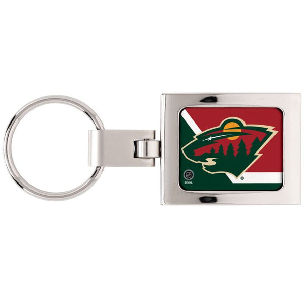 Wholesale-Minnesota Wild Premium Domed Key Ring