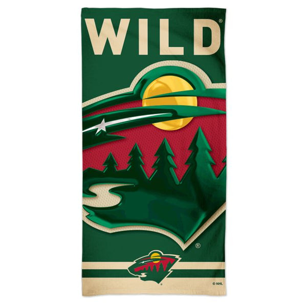 Wholesale-Minnesota Wild Spectra Beach Towel 30" x 60"