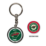 Wholesale-Minnesota Wild Spinner Key Ring