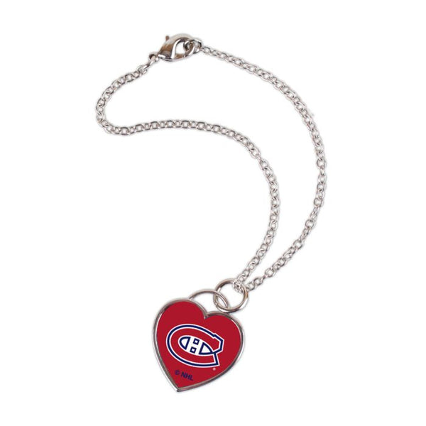 Wholesale-Montreal Canadiens Bracelet w/3D Heart