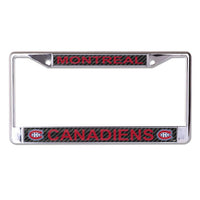 Wholesale-Montreal Canadiens CARBON Lic Plt Frame S/L Printed