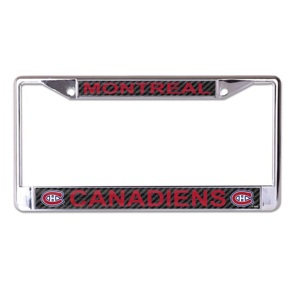 Wholesale-Montreal Canadiens CARBON Lic Plt Frame S/L Printed