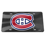 Wholesale-Montreal Canadiens CARBON Specialty Acrylic License Plate