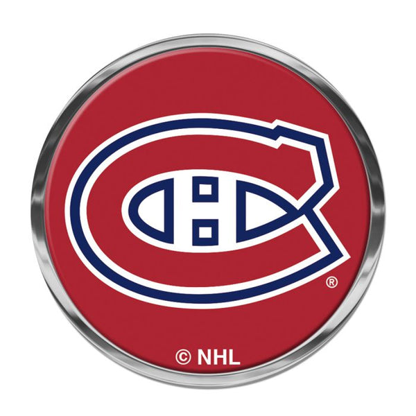 Wholesale-Montreal Canadiens Chrome Metal Domed Emblem