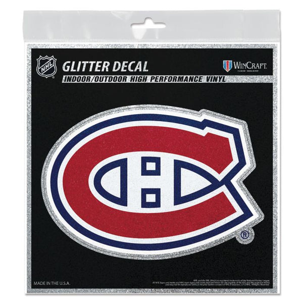 Wholesale-Montreal Canadiens Decal Glitter 6" x 6"