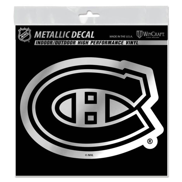 Wholesale-Montreal Canadiens Decal Metallic 6" x 6"