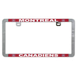 Wholesale-Montreal Canadiens Metal Lic. Plate Frame Slim