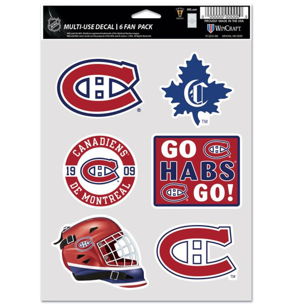 Wholesale-Montreal Canadiens Multi Use 6 Fan Pack