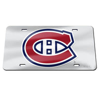 Wholesale-Montreal Canadiens SILVER Specialty Acrylic License Plate