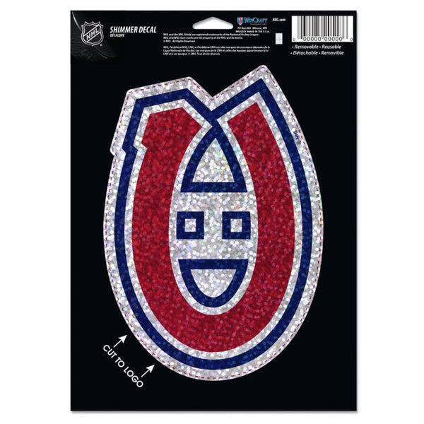 Wholesale-Montreal Canadiens Shimmer Decals 5" x 7"