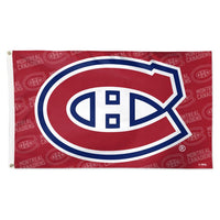 Wholesale-Montreal Canadiens Step and Repeat Flag - Deluxe 3' X 5'