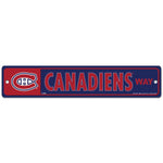 Wholesale-Montreal Canadiens Street / Zone Sign 3.75" x 19"