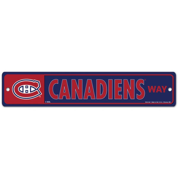 Wholesale-Montreal Canadiens Street / Zone Sign 3.75" x 19"