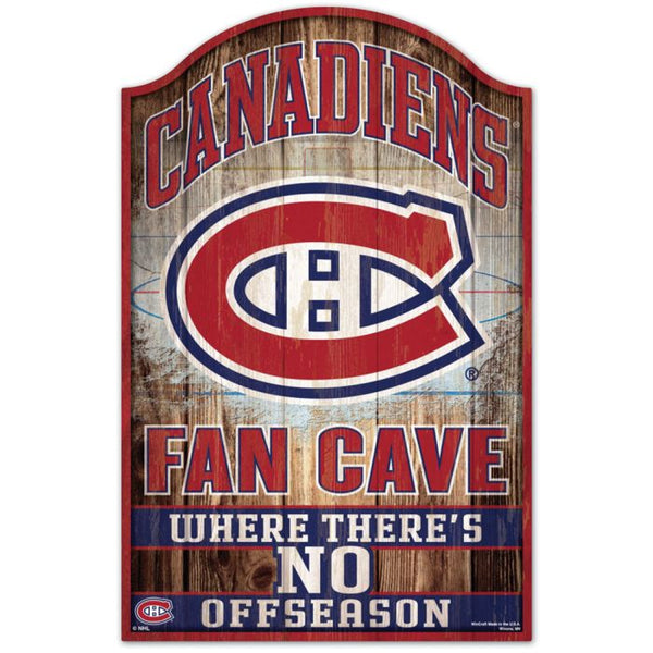 Wholesale-Montreal Canadiens Wood Sign 11" x 17" 1/4" thick