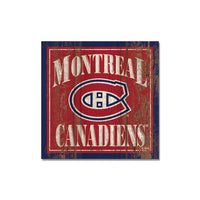 Wholesale-Montreal Canadiens Wooden Magnet 3" X 3"