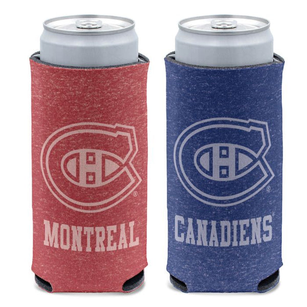 Wholesale-Montreal Canadiens colored heather 12 oz Slim Can Cooler