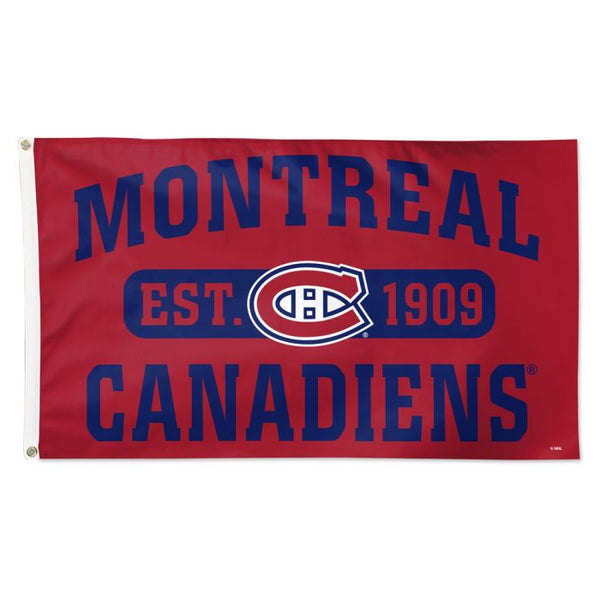 Wholesale-Montreal Canadiens established Flag - Deluxe 3' X 5'