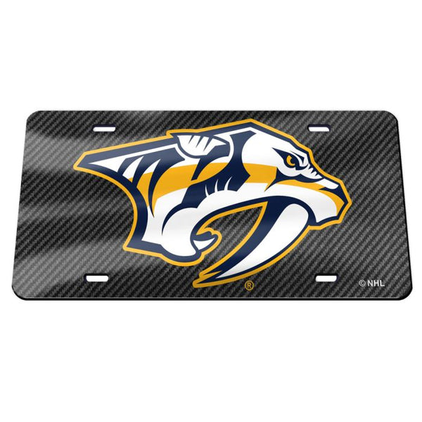 Wholesale-Nashville Predators CARBON Specialty Acrylic License Plate