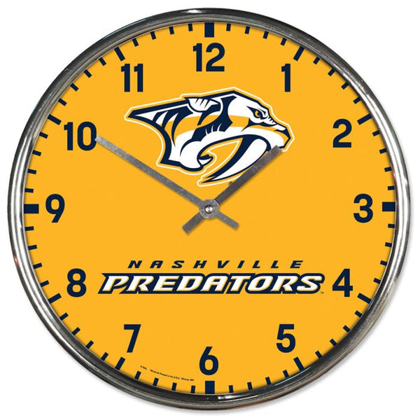 Wholesale-Nashville Predators Chrome Clock