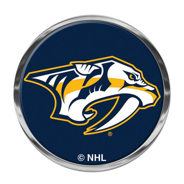 Wholesale-Nashville Predators Chrome Metal Domed Emblem