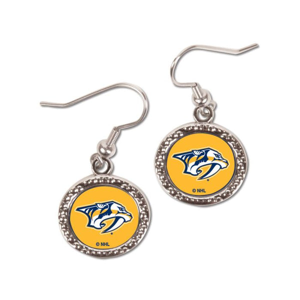 Wholesale-Nashville Predators Earrings Jewelry Carded Round