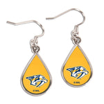 Wholesale-Nashville Predators Earrings Jewelry Carded Tear Drop