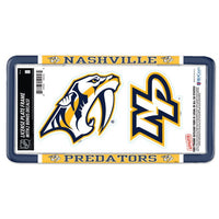 Wholesale-Nashville Predators License Plate Thin Frame - Plastic w/Decal