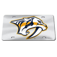 Wholesale-Nashville Predators SILVER Specialty Acrylic License Plate