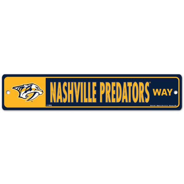 Wholesale-Nashville Predators Street / Zone Sign 3.75" x 19"