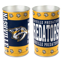 Wholesale-Nashville Predators Wastebasket - tapered 15"H