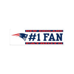 Wholesale-New England Patriots #1 FAN Window Decals 3" x 10"