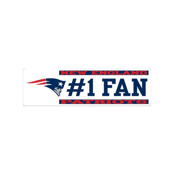 Wholesale-New England Patriots #1 FAN Window Decals 3" x 10"