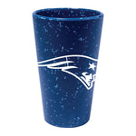 Wholesale-New England Patriots Blue Speckle 16 oz Silicone Pint Glass