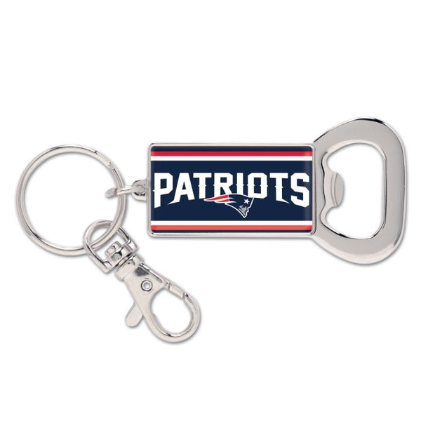 Wholesale-New England Patriots Bottle Opener Key Ring rectangle