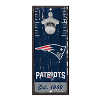 Wholesale-New England Patriots Bottle Opener Sign 5x11