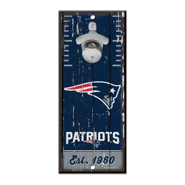 Wholesale-New England Patriots Bottle Opener Sign 5x11