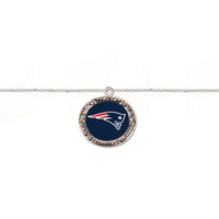 Wholesale-New England Patriots Bracelet w/Charm Jewelry Carded