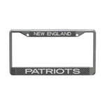 Wholesale-New England Patriots CARBON Lic Plt Frame S/L Printed