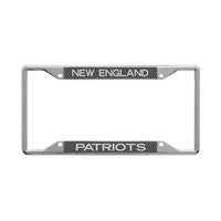 Wholesale-New England Patriots CARBON Lic Plt Frame S/S Printed