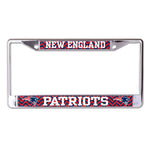 Wholesale-New England Patriots CHEVRON Lic Plt Frame S/L Printed