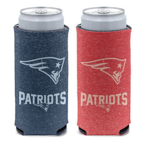 Wholesale-New England Patriots COLORED HEATHER 12 oz Slim Can Cooler