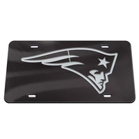 Wholesale-New England Patriots Chrome Acrylic Classic License Plates