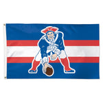 Wholesale-New England Patriots / Classic Logo Retro Flag - Deluxe 3' X 5'