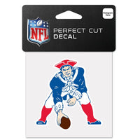 Wholesale-New England Patriots / Classic Logo Retro Perfect Cut Color Decal 4" x 4"