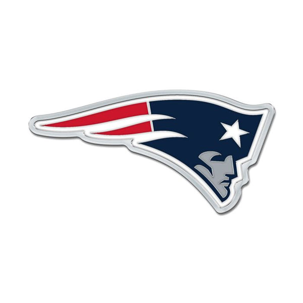 Wholesale-New England Patriots Colored Chrome Free Form Auto Emblem