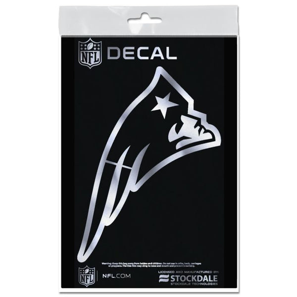 Wholesale-New England Patriots Decal Metallic 3" x 5"