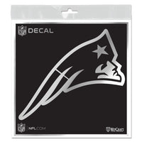 Wholesale-New England Patriots Decal Metallic 6" x 6"